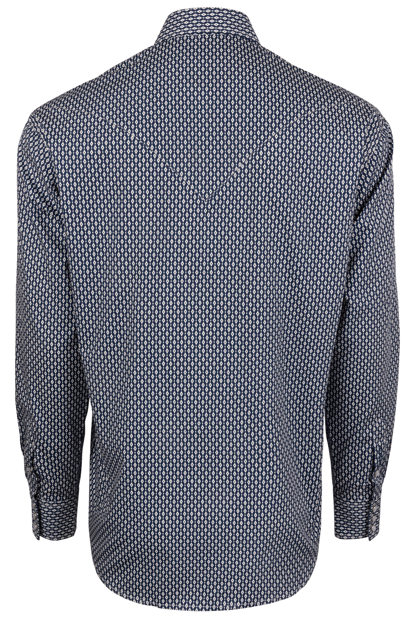 Stetson Men's Snap Front Shirt - Denim Diamonds