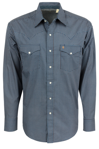 Stetson Men's Eclipse Snap Front Shirt - Blue