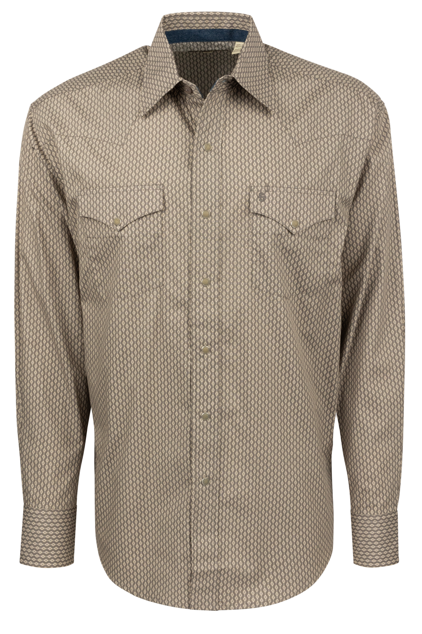 Stetson Men's Snap Front Shirt - Smoke