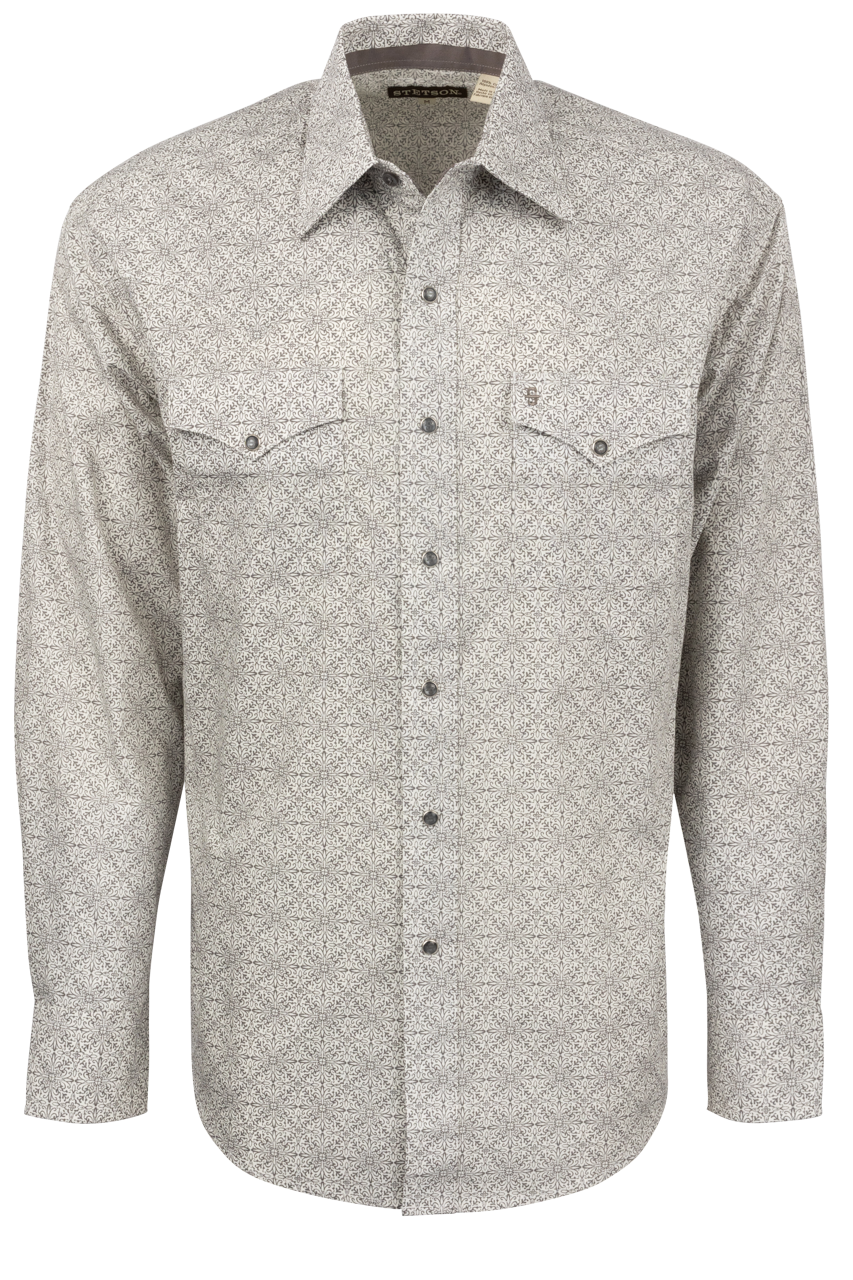 pewter dress shirt Pewter Shoal Long Sleeve Shirt S / Black