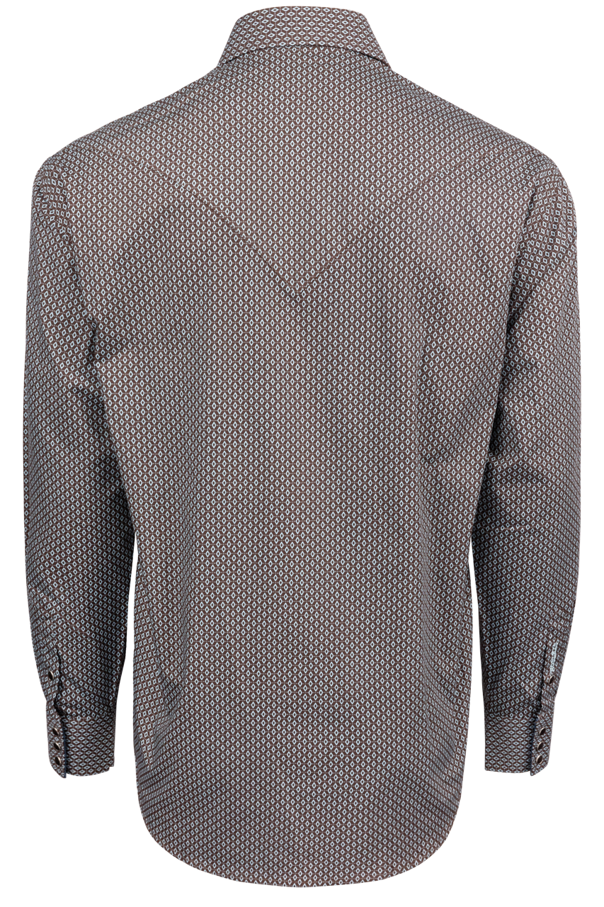 Stetson Men's Snap Front Shirt - Diamond Brown
