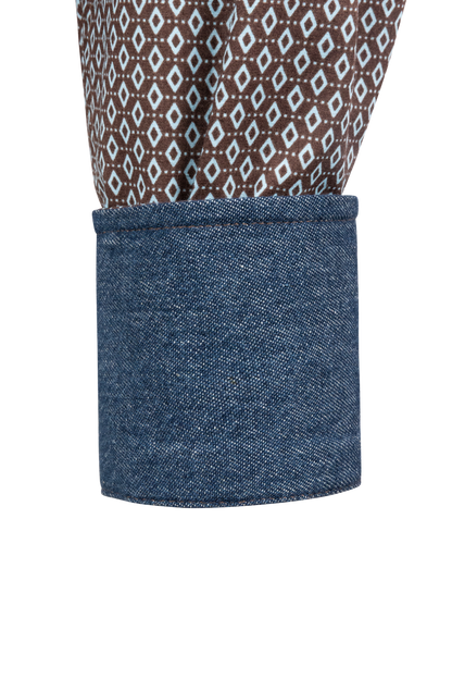 Stetson Men's Snap Front Shirt - Diamond Brown