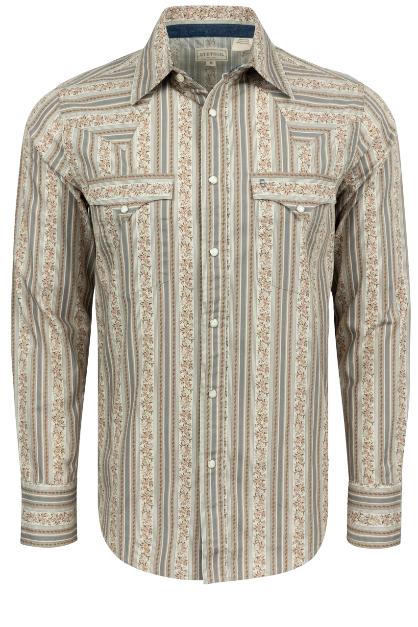 Stetson Men's Snap Front Shirt - Frontier