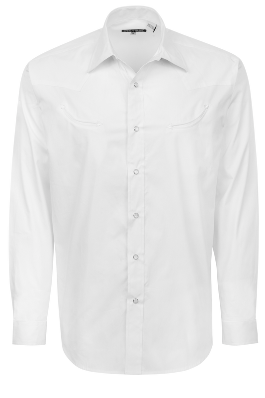 Stetson Men's Snap Front Shirt - Oxford White