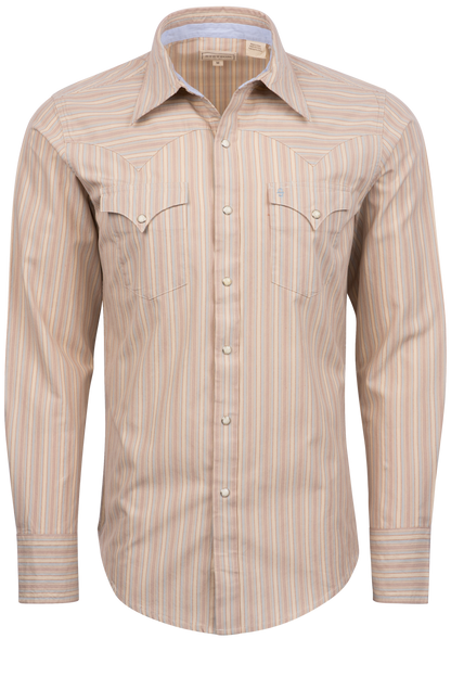Stetson Men's Original Rugged Pearl Snap Shirt - Hampton Beach Stripe