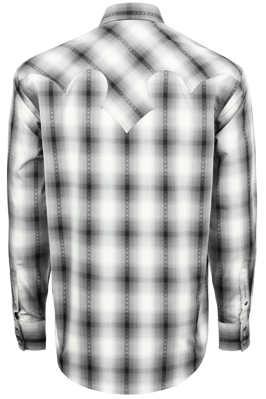 Stetson Men's Desert Ombre Snap Front Shirt - Gray
