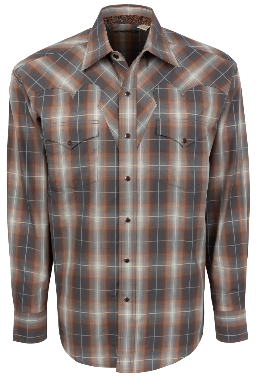 Stetson Men's Snap Front Shirt - Copper