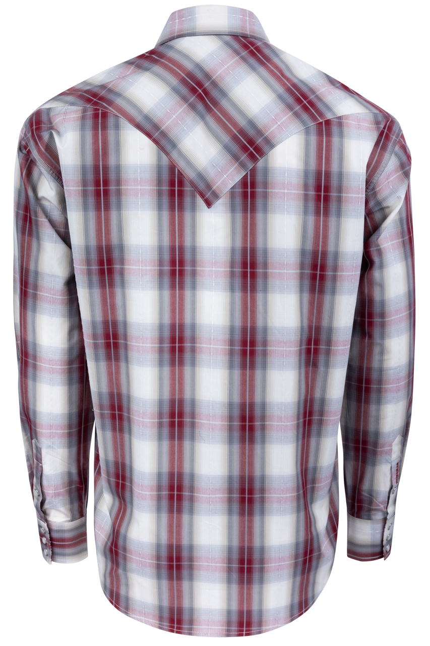 Stetson Men's Diamond Ranch Snap Front Shirt - Wine