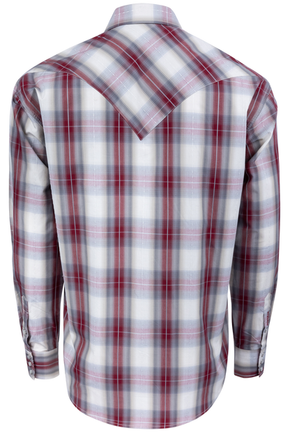 Stetson Men's Diamond Ranch Snap Front Shirt - Wine