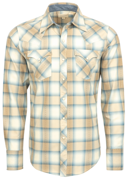 Stetson Men's Original Rugged Snap Front Shirt - Sandy Plaid