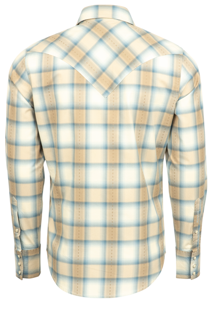 Stetson Men's Original Rugged Snap Front Shirt - Sandy Plaid