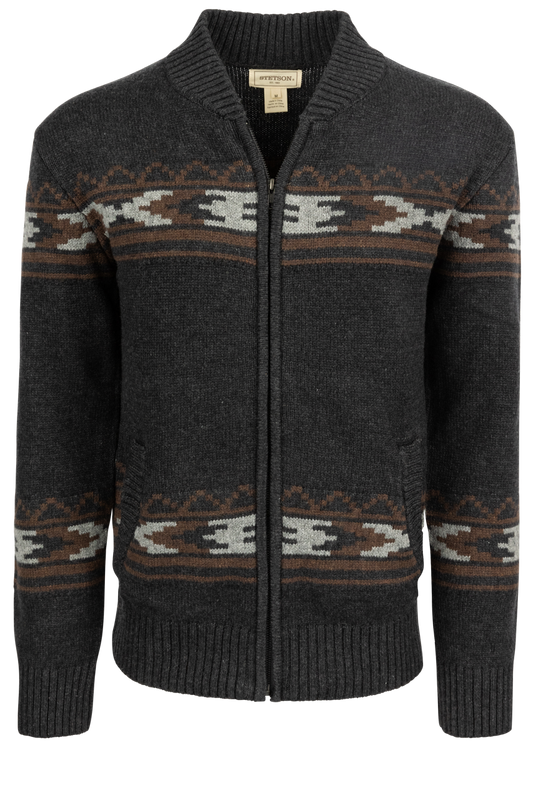 Stetson Men's Thunderbird Cardigan - Black