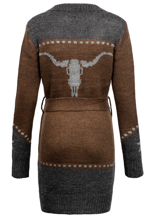 Stetson Women's Vintage Steer Head Cardigan