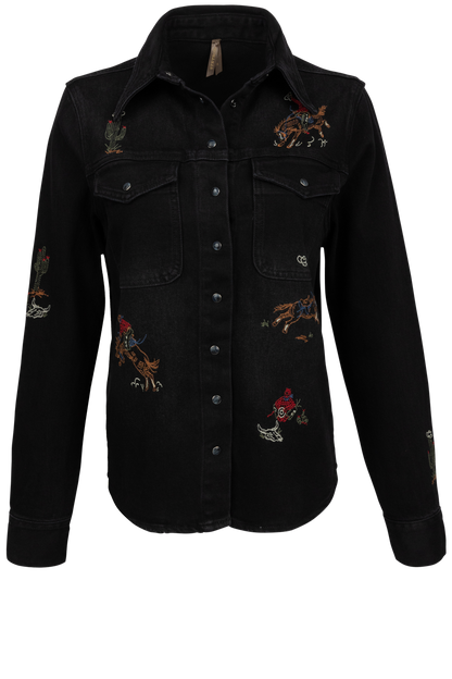 Stetson Women's Black Denim Shirt