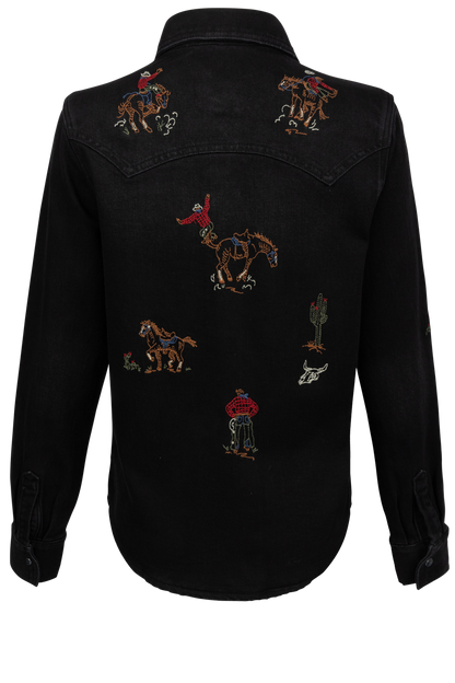 Stetson Women's Black Denim Shirt