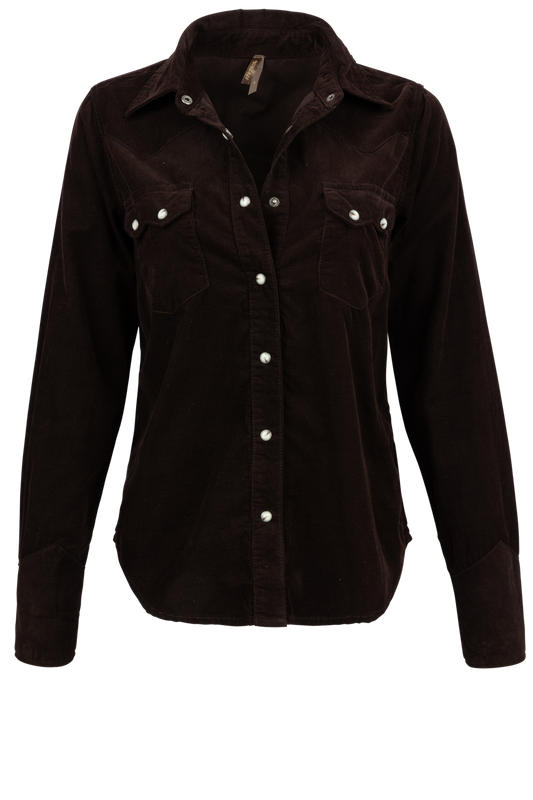 Stetson Women's Chocolate Corduroy Shirt