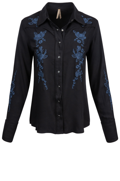 Stetson Women's Retro Style Western Blouse