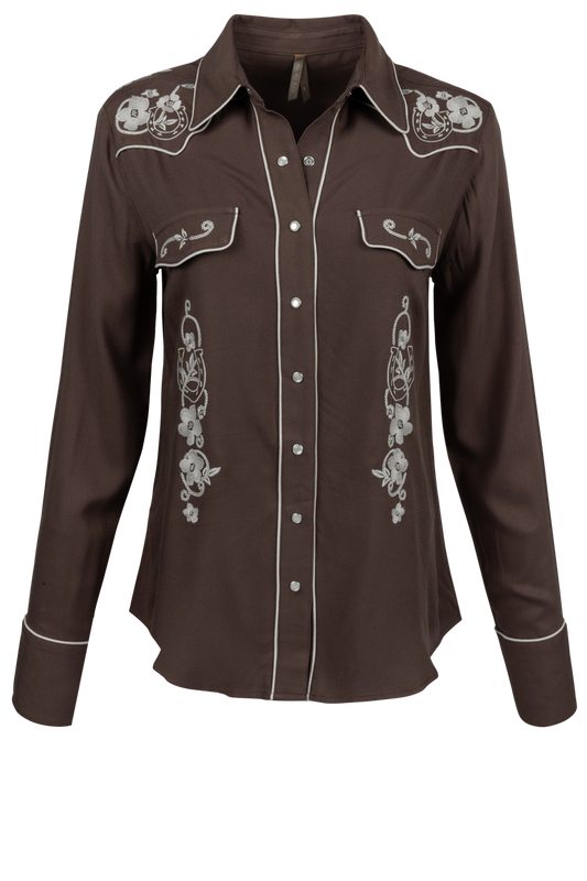 Stetson Women's Retro Snap-Front Blouse