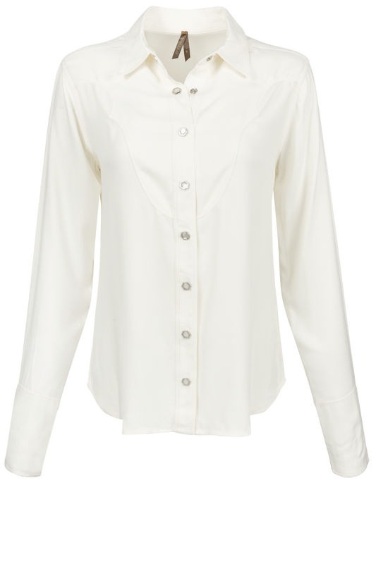 Stetson Women's Ivory Snap Front Blouse