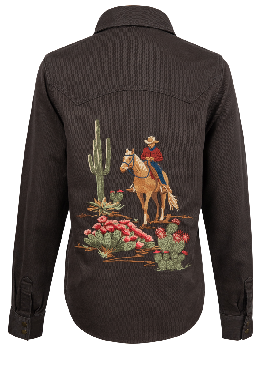 Stetson Women's Chocolate Denim Shirt