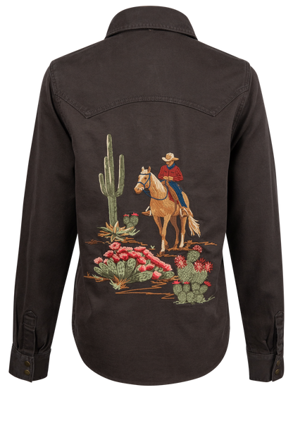 Stetson Women's Chocolate Denim Shirt