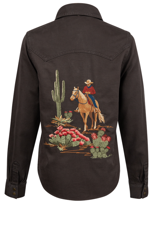 Stetson Women's Chocolate Denim Shirt