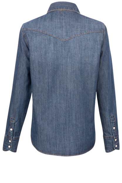 Stetson Women's Dark Denim Blouse