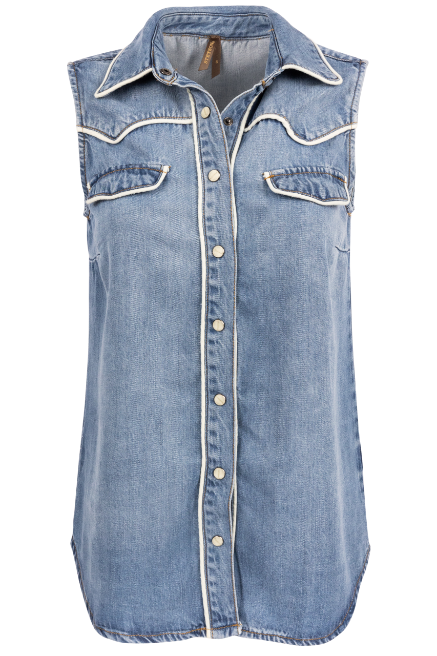 Stetson Women's Sleeveless Denim Top