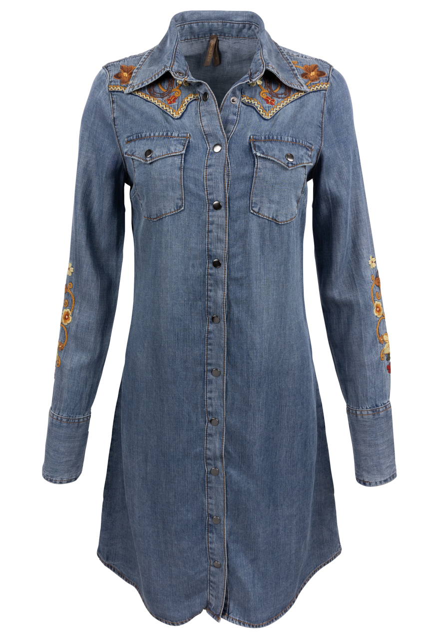 Stetson Women's Western Denim Shirt Dress