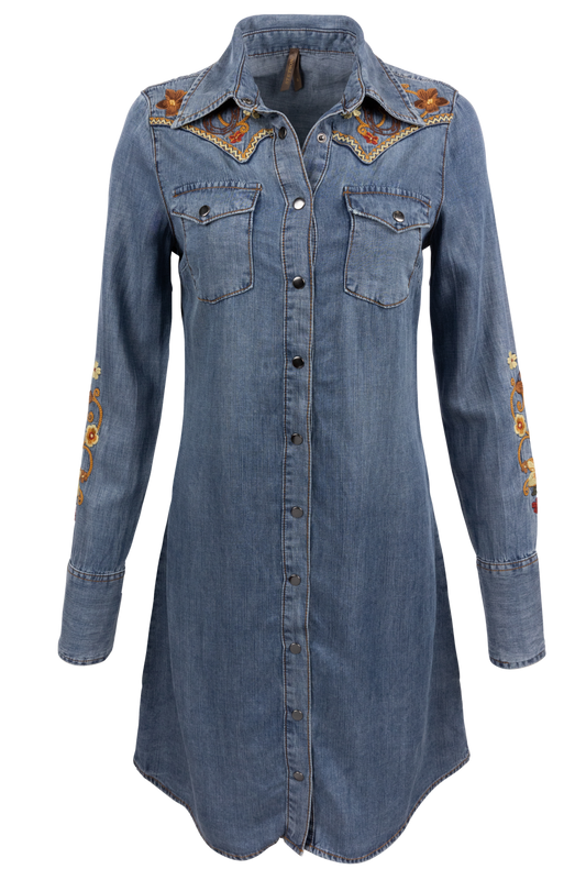Stetson Women's Western Denim Shirt Dress