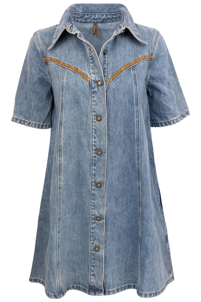 Stetson Women's Classic Denim Shirt Dress