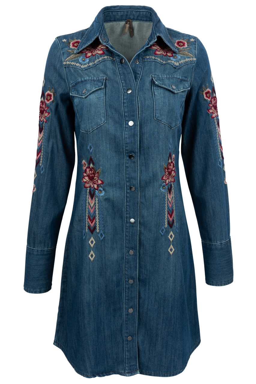 Stetson Women's Dark Denim Shirt Dress