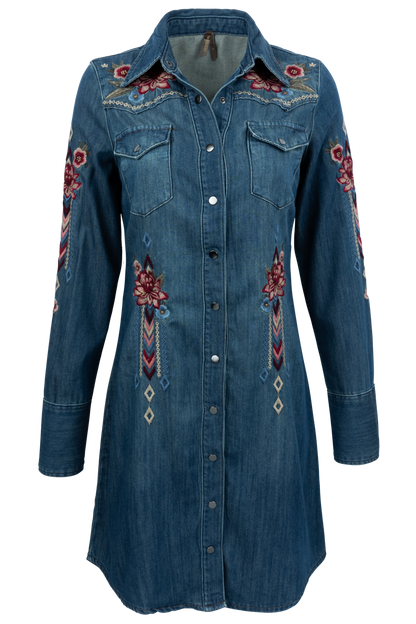 Stetson Women's Dark Denim Shirt Dress