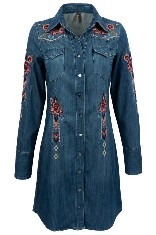 Stetson Women's Dark Denim Shirt Dress