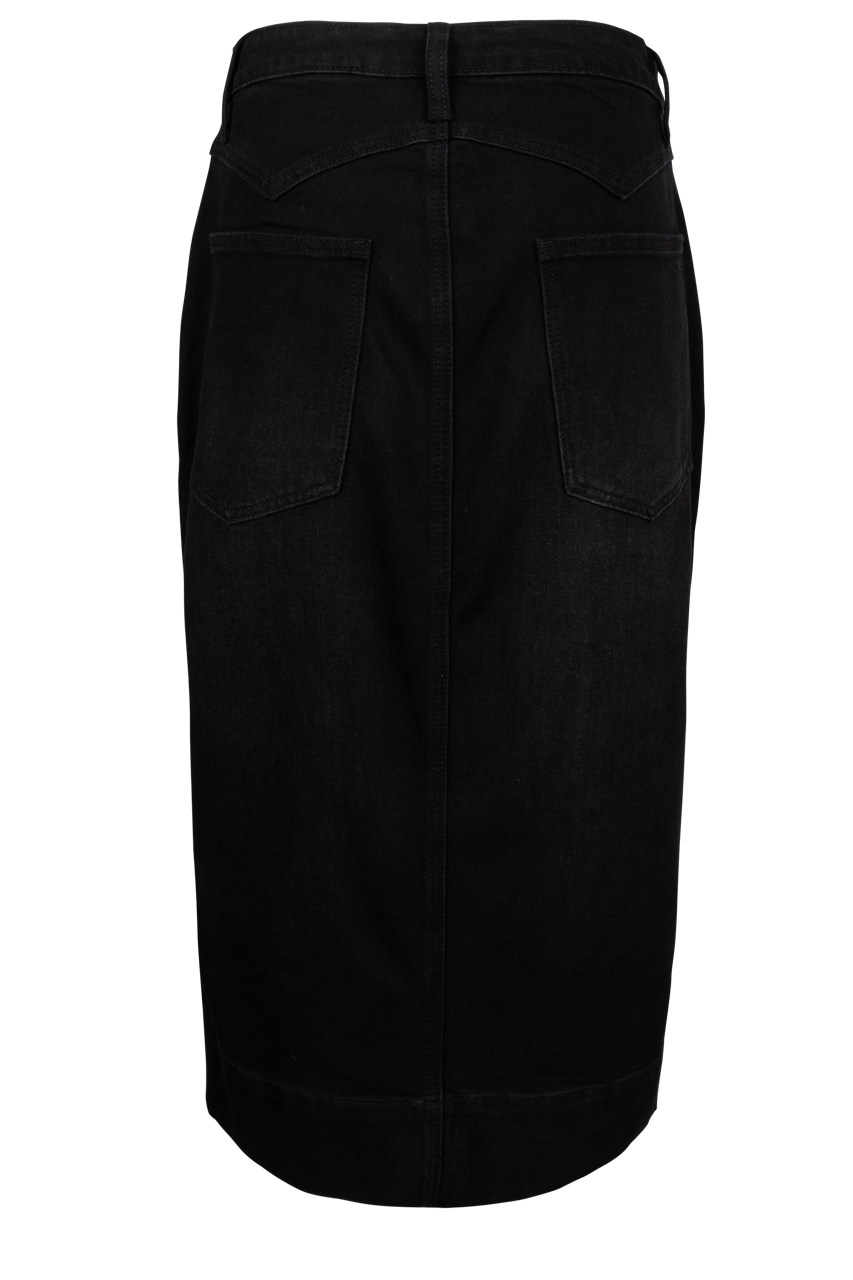 Stetson Women's Black Denim Maxi Skirt