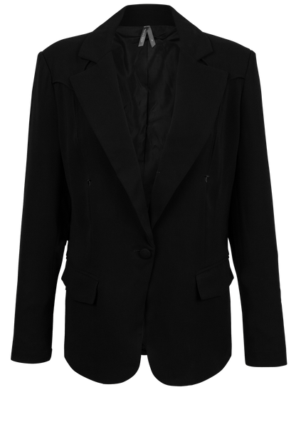 Stetson Women's Black Crepe Blazer