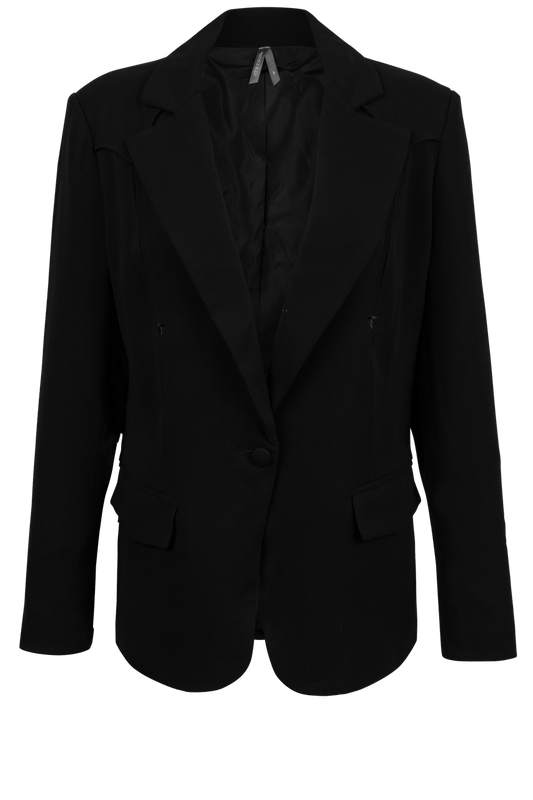 Stetson Women's Black Crepe Blazer