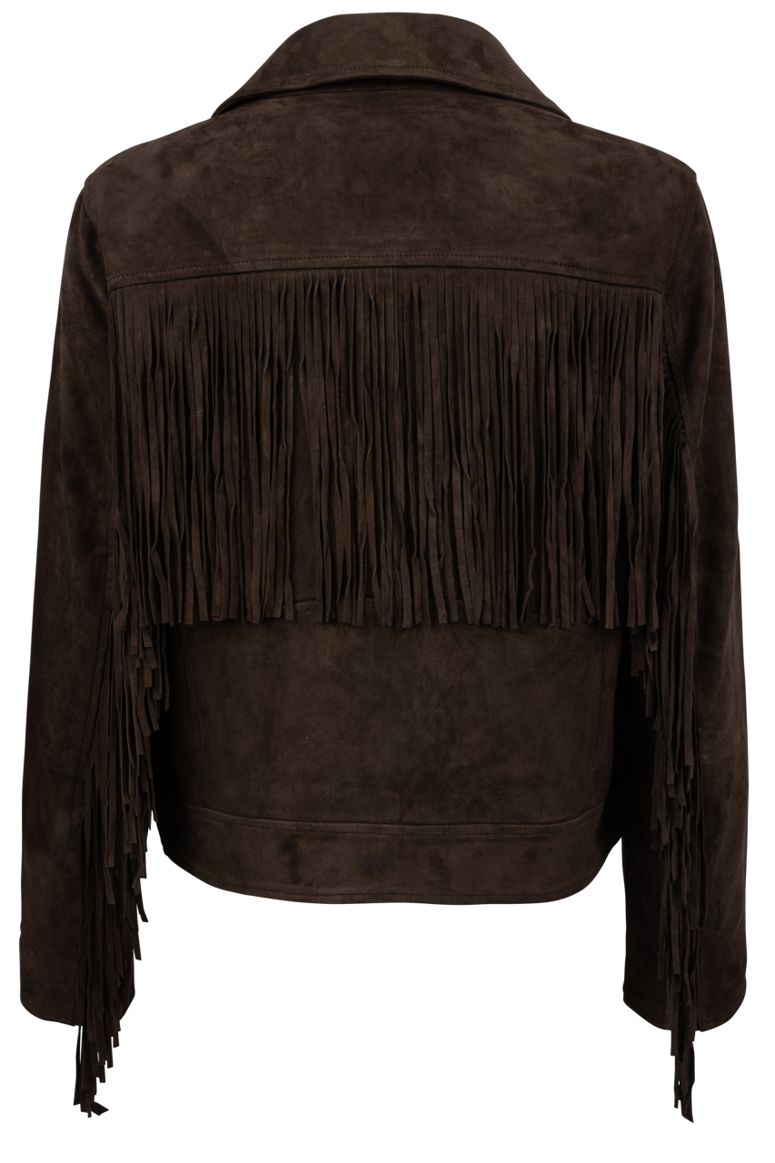 Stetson Women's Brown Suede Motorcycle Jacket