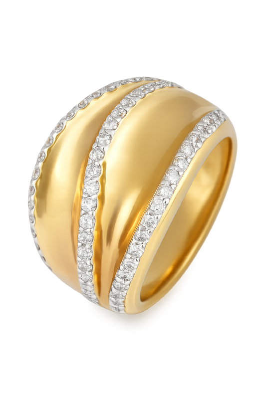 Diamond Dome Statement Ring