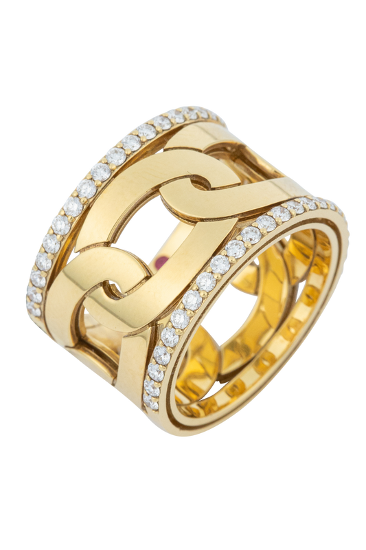 Navarra Diamond Statement Link Ring