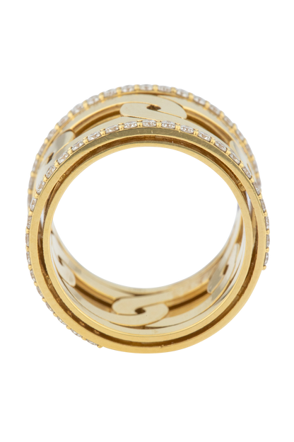 Navarra Diamond Statement Link Ring