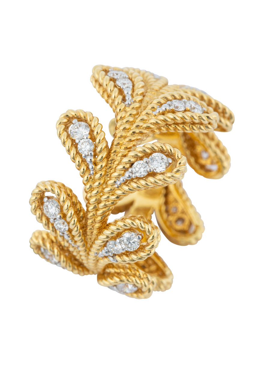 Golden Radiance Diamond Eternity Ring