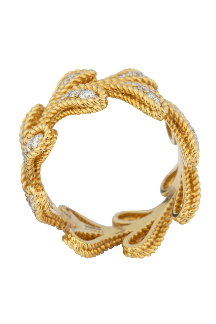 Golden Radiance Diamond Eternity Ring