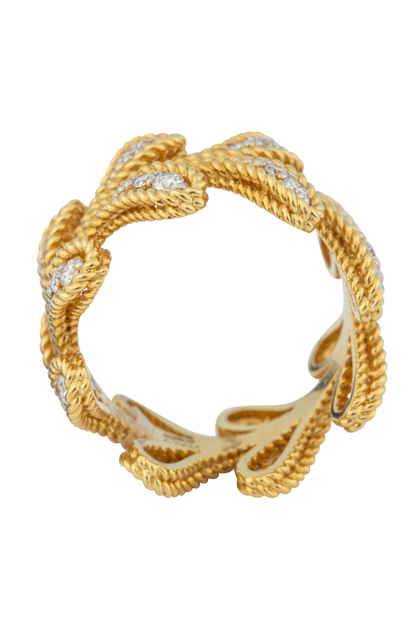 Golden Radiance Diamond Eternity Ring