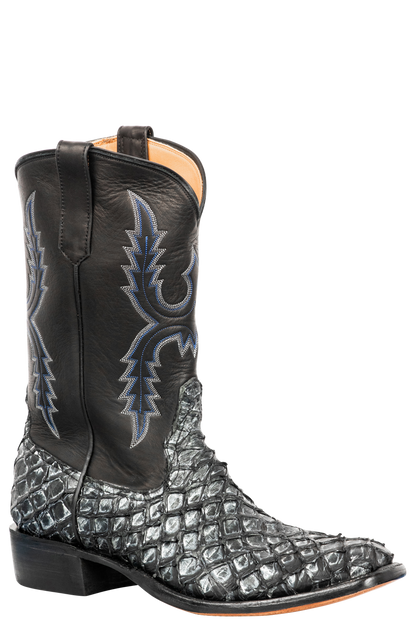 Rios of Mercedes Piraucu Cowboy Boots - Blue Steel