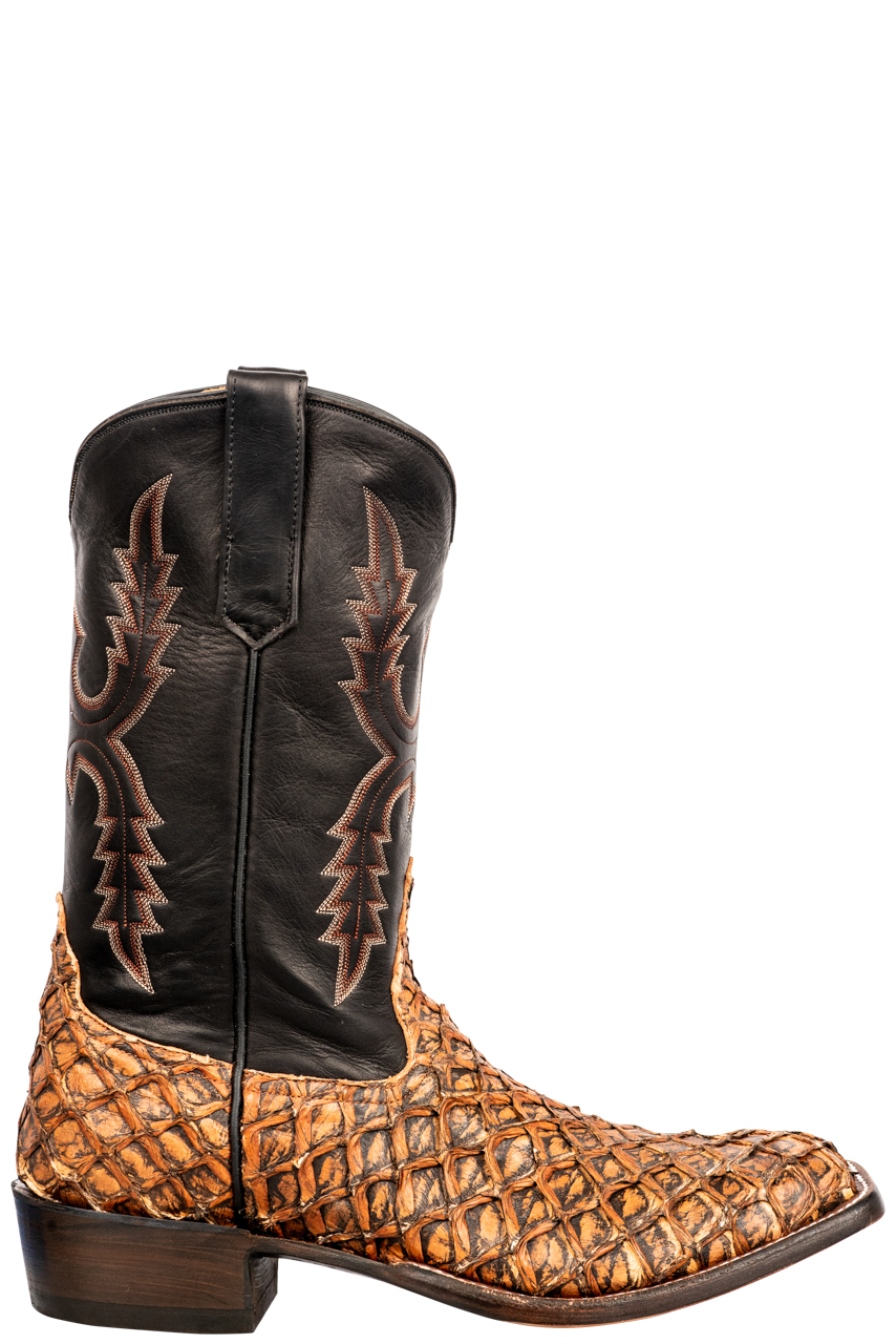 Rios Of Mercedes Men's Pirarucu Cowboy Boots - Ginger