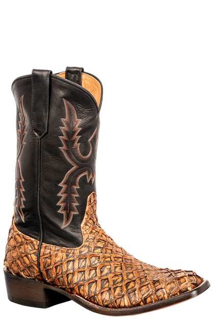 Rios Of Mercedes Men's Pirarucu Cowboy Boots - Ginger