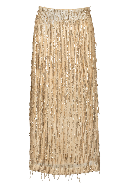 W.A.Y. Western Sequin Midi Skirt Pinto Ranch