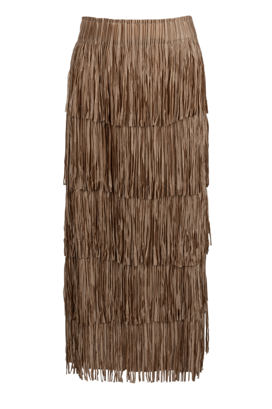 W.A.Y. Tiered Fringe Skirt