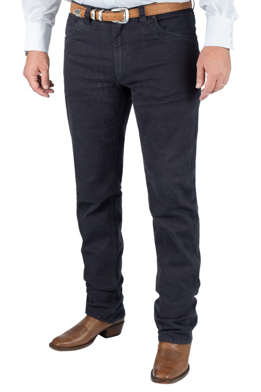 Schoffel Navy 5 Pocket Jeans